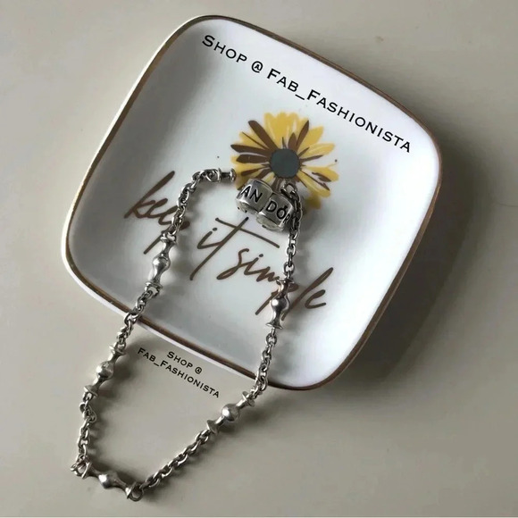 Pandora 5 clip sterling silver bracelet - Picture 1 of 13